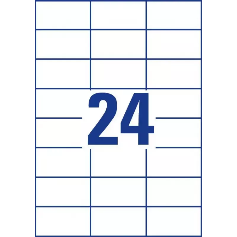 Avery Zweckform 6173 selbstklebende Etiketten, 70 x 37 mm, permanent haftend, Weiß