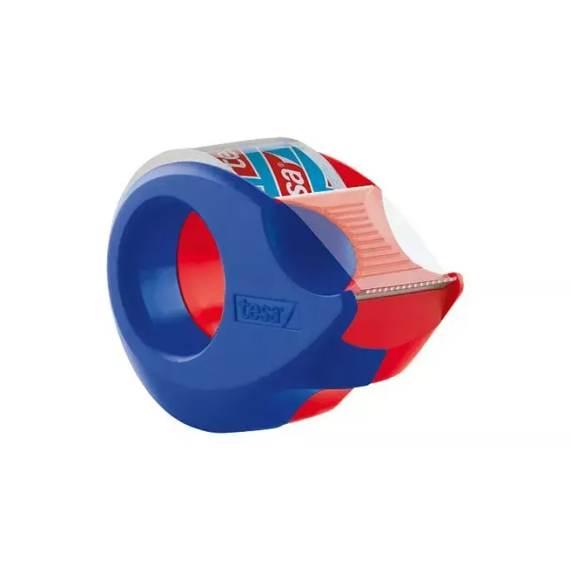 Tesa 57859 Klebebandabroller, Blau/Rot