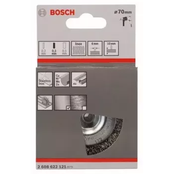 Drahtbürste Bosch 2 608 622 121 7 cm Durchmesser 6 mm Schaft