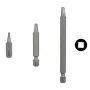 Bosch 2608521109 Vierkant-Bit extra hart, Größe 2, C 6,3 Schaft, 3 Stück