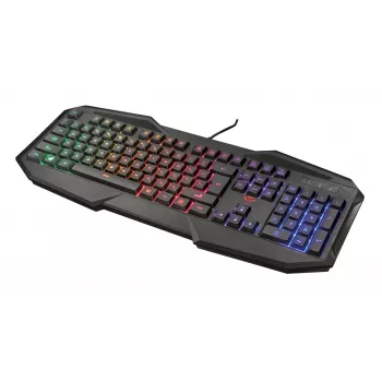 Gaming-Tastatur Trust GXT 830-RW Avonn USB Deutsch Schwarz RGB LED