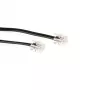 ACT Schwarzes 3 Meter flaches Telefonkabel mit RJ11-Steckern