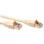 ACT Ivory 15 Meter SF/UTP CAT5E Patchkabel snagless mit RJ45-Steckern