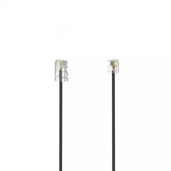 Hama 00201142 Telefonkabel 6 m Schwarz