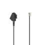 Hama 00201146 Telefonkabel 3 m Schwarz