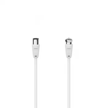 Hama 00305058 Koaxialkabel 3 m F-Stecker Weiß