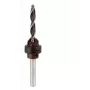 kwb 513103 Holzspiralbohrer mit Aufstecksenker und Tiefenstopp, 3 mm