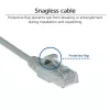 ACT Grau 10 Meter LSZH U/UTP CAT6 Data-Center-Slimline-Patchkabel mit Zugentlastung und RJ45-Steckern