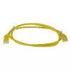 ACT Gelb 10 Meter LSZH U/UTP CAT6 Rechenzentrum Slimline Patchkabel rastnasenfrei mit RJ45-Steckern