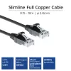 ACT DC9907 CAT6 U/UTP Slimline-Netzwerkkabel, 7 m, schwarz