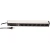 Bachmann 333.0382 19-Zoll-Steckdosenleiste, 7x T23 (CH), Überspannungsschutz, 3 m, Schwarz