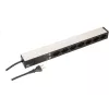 Bachmann 333.0382 19-Zoll-Steckdosenleiste, 7x T23 (CH), Überspannungsschutz, 3 m, Schwarz