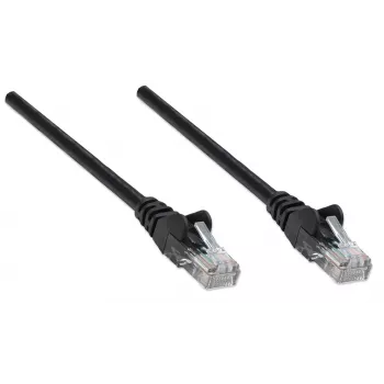 Intellinet Netzwerk-Patchkabel, Cat5e, 20m, Schwarz, CCA, U/UTP, PVC, RJ45, vergoldete Kontakte, Snagless, Booted, Lebenslange Garantie