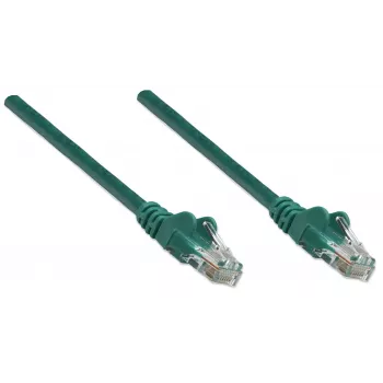 Intellinet Netzwerk-Patchkabel, Cat5e, 20 m, Grün, CCA, U/UTP, PVC, RJ45, vergoldete Kontakte, snagless, Boot, lebenslange Garantie