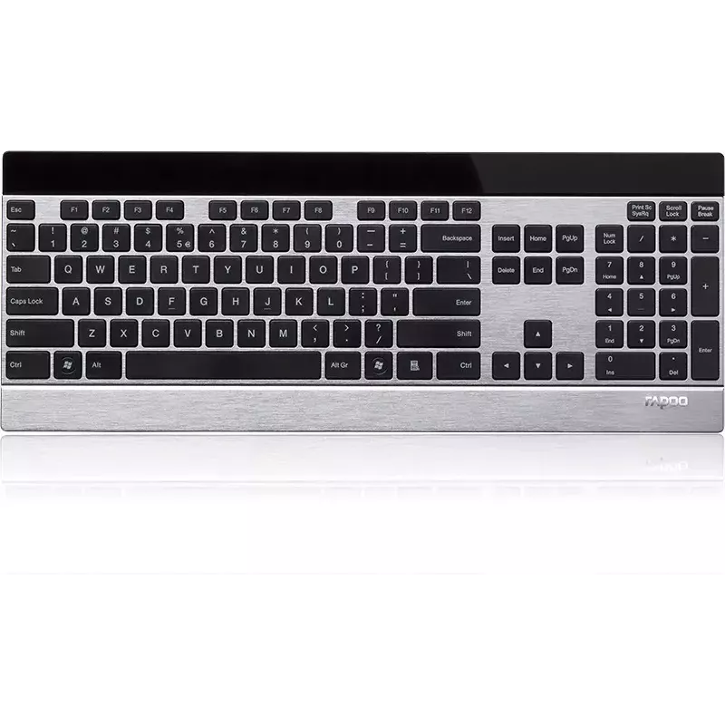 Tastatur Rapoo E9270P RF Wireless QWERTZ German Schwarz Silver