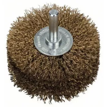 Bosch 2 608 622 130 Rundbürste, gewellter messingbeschichteter Draht, 80 mm, 6 mm Schaft