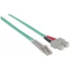 Intellinet Glasfaser-Patchkabel, OM4, LC/SC, 20 m, Violett, Duplex, Multimode, 50/125 µm, LSZH, Glasfaser, Lebenslange Garantie