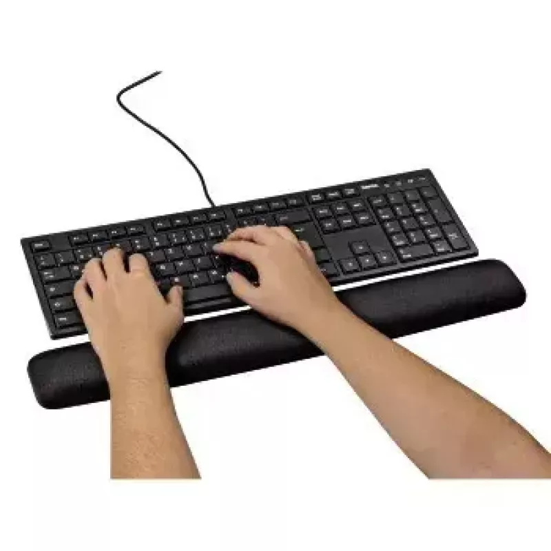 Hama Ergonomische Tastatur-Handballenauflage 00054775, Schwarz