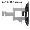 Hama 00118101 FULLMOTION TV-Wandhalterung (48), 2 Arme
