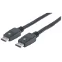 Manhattan 354134 DisplayPort-Kabel, DP (M) auf DP (M), 10 m, eingerastet, geformt, 4K-Unterstützung, Schwarz