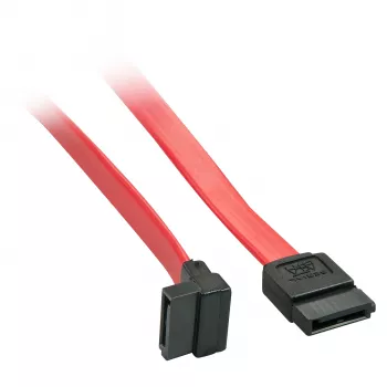 Lindy 0,2 m SATA Internkabel 7 Pin auf 90° 7Pin, 0,2 m, SATA III, SATA 7-pin, SATA 7-pin, Buchse/Buchse, Rot