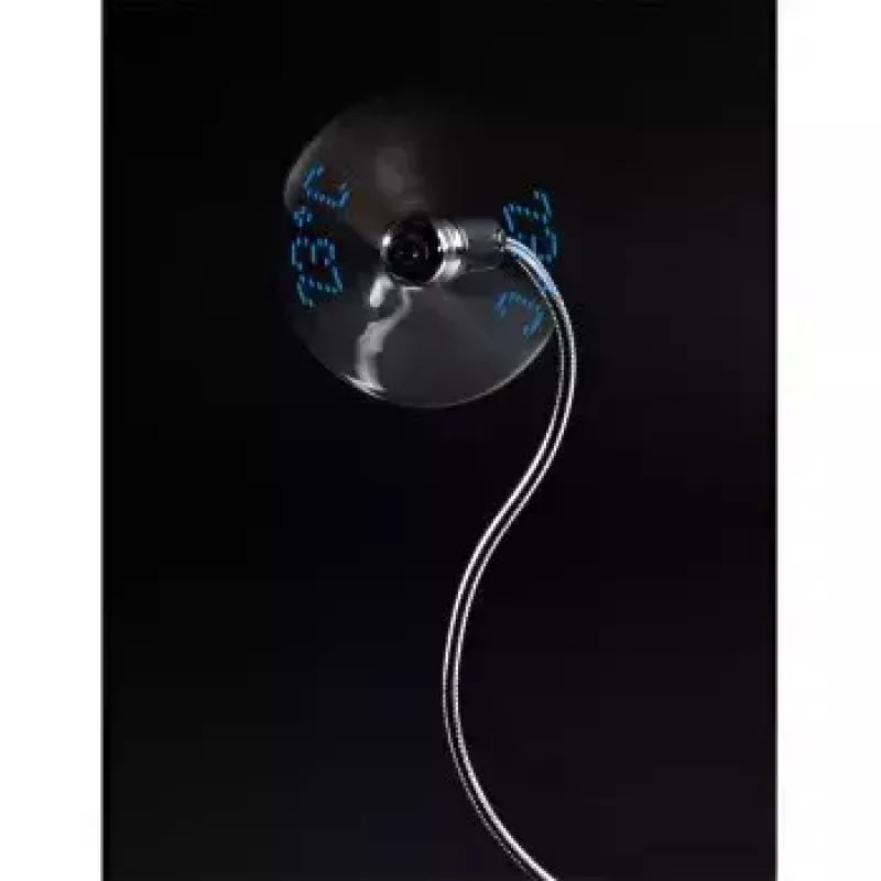 Hama 00012170 USB-Lüfter mit Temperaturanzeige, silber