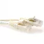 ACT Ivory 15 Meter U/UTP CAT6A Patchkabel, Rastnasenschutz, mit RJ45-Steckern
