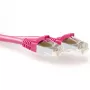 ACT Pink 2,00 Meter SFTP CAT6A Patchkabel rastnasenfrei mit RJ45-Steckern