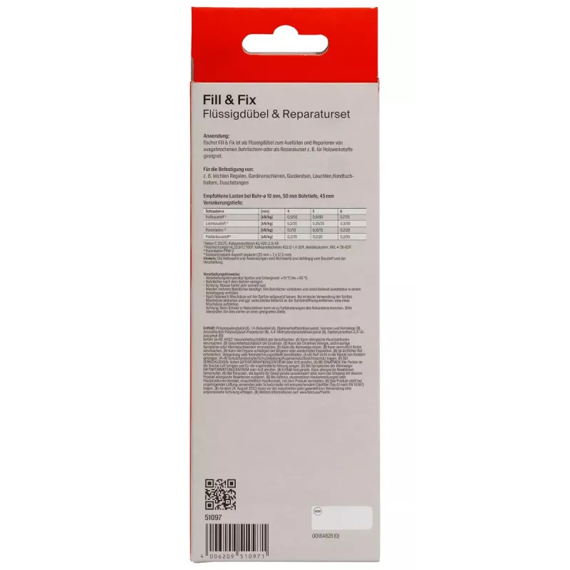 Fischer 051097 Liquid Dowel Füll- & Fixiermittel