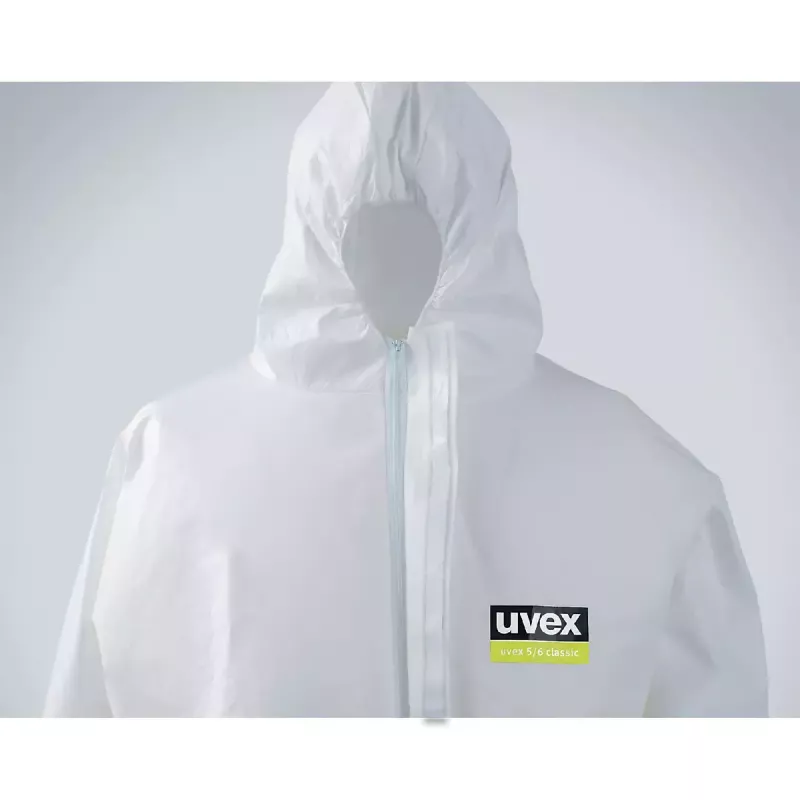 Uvex 5/6 classic Einweg-Schutzoverall, Typ 5/6, Weiß, Größe L