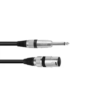 Audiokabel Omnitronic 3022519D 10 m XLR 3-Pin 6,35 mm Schwarz