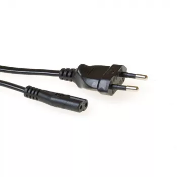 Netzkabel Euro-Stecker - C7-Buchse schwarz 5 m ACT AK5419