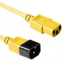 Netzkabel ACT Powercord C13 - C14 gelb 5 m