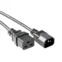 Stromkabel C14 - C19 schwarz 1 m ACT Powercord AK5439