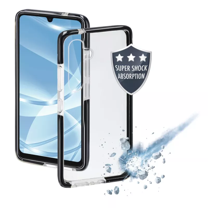 Hama Protector Handyhülle 16,8 cm (6,6 Zoll) Cover Schwarz, Transparent