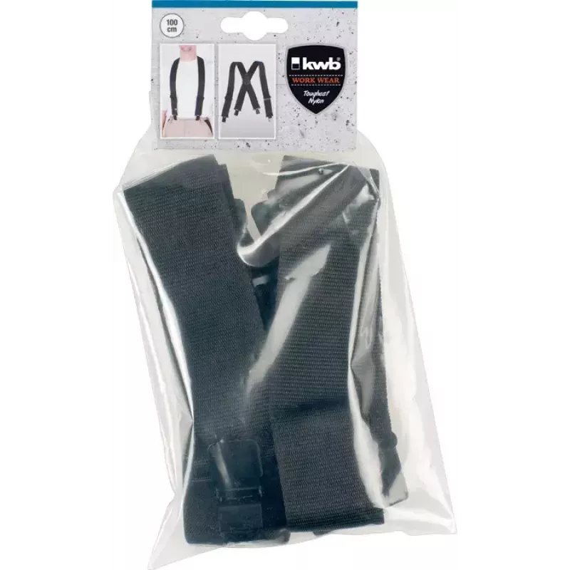 kwb 908110 elastische Hosenträger, schwarz