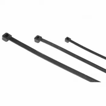 Hama 00221002 Kabelbinder-Set, 2,5x100/150/200 mm, schwarz, 150 Stk.