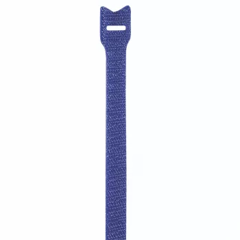 Hama 00221005 Kabelbinder Klett-Kabelbinder Nylon Schwarz, Blau 12 Stück