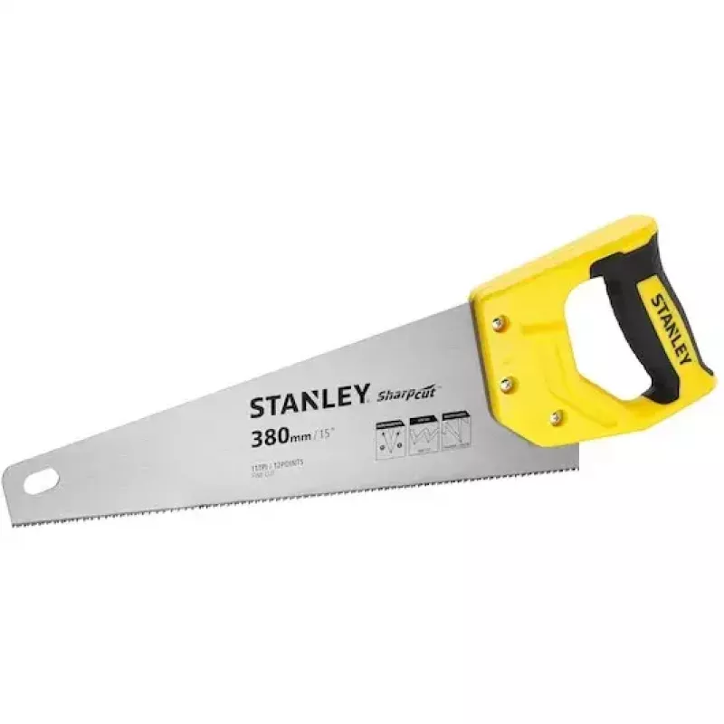 Handsäge Stanley STHT20369-1 38 cm Stahl-Gummigriff