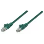 Intellinet Netzwerk-Patchkabel, Cat5e, 7,5 m, Grün, CCA, U/UTP, PVC, RJ45, vergoldete Kontakte, rastnasenschutz, Knickschutztülle, lebenslange Garantie