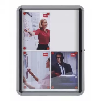 Nobo Premium Plus Magnetisch verschließbare Informationstafel mit Scharniertür 6xA4