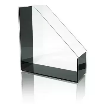 Zeitschriftenständer WEDO 60 1301 Schwarz Transparent