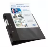 WEDO ERGOGRIP A4 Präsentationsringbuch, 56 mm, Schwarz, 4-Ring, 58 18001
