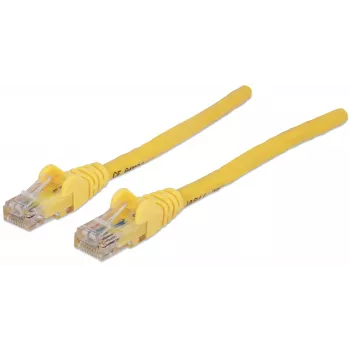 Intellinet Netzwerk-Patchkabel, Cat6, 20 m, Gelb, CCA, U/UTP, PVC, RJ45, vergoldete Kontakte, Knickschutztülle, angespritzter Knickschutz, lebenslange Garantie