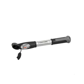 Fischer 85573 Aluminium Fahrrad Mini-Pumpe, 295 mm