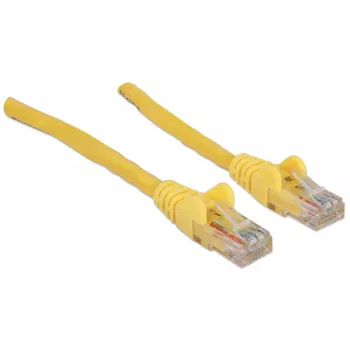 Intellinet Netzwerk-Patchkabel, Cat6A, 7,5 m, Gelb, Kupfer, S/FTP, LSOH/LSZH, PVC, RJ45, vergoldete Kontakte, rastnasenfrei, angespritzt, lebenslange Garantie