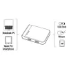 Hama 00054546 Kartenleser USB 3.2 Gen 1 (3.1 Gen 1) Type-A/Type-C Schwarz, Silber