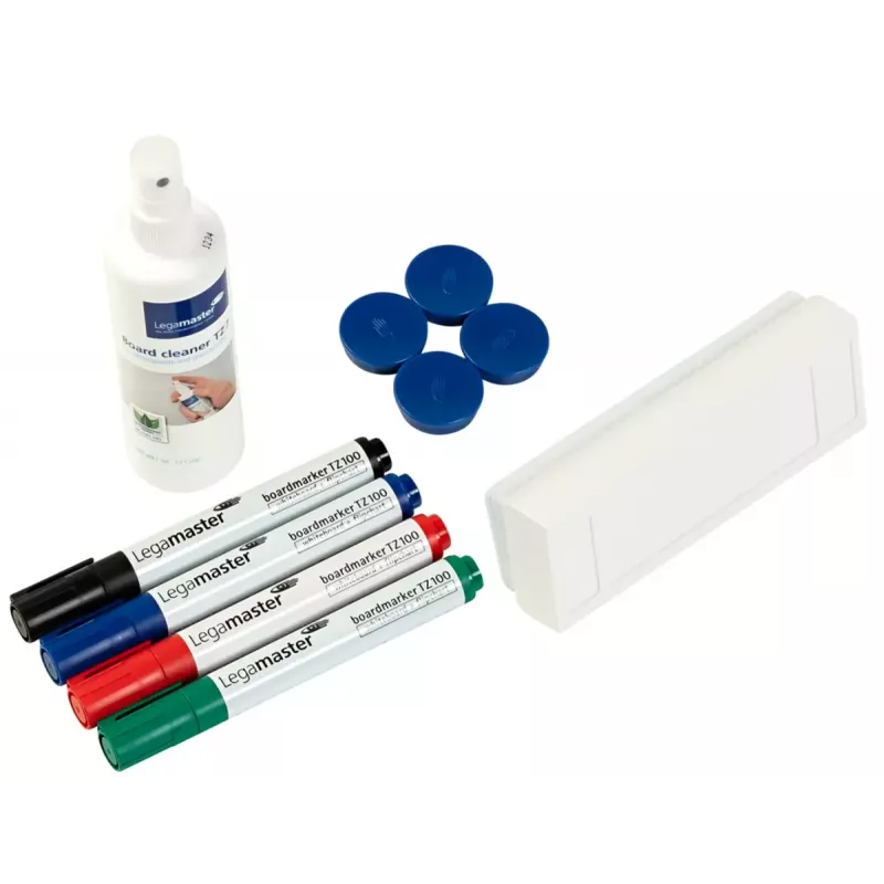 Legamaster BASIC 7-125100 Whiteboard-Zubehörset, 10-teilig, für Legamaster UNIVERSAL, mehrfarbig, 226×45×255 mm