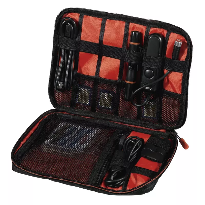 Hama Fancy Organiser M Tasche für Kamerazubehör, PolyTex, schwarz