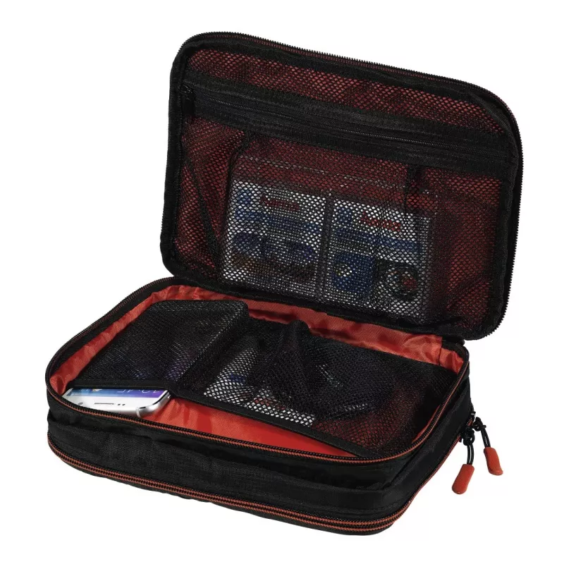 Hama Fancy Organiser L Tasche für Kamerazubehör, PolyTex, schwarz